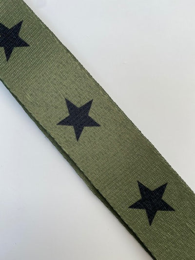 Khaki & Black Star Bag Strap