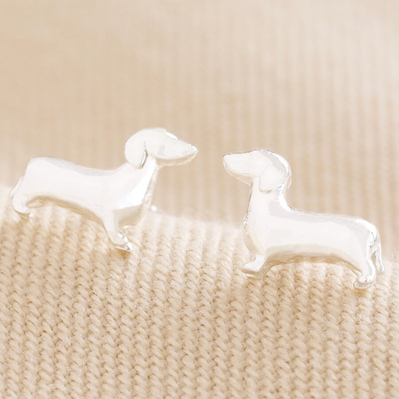 Sausage Dog Stud Earrings