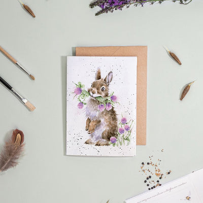 'Head Clover Heels' Rabbit Seed Card