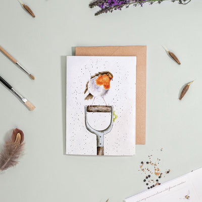 'The Gardener's Friend' Robin Seed Card
