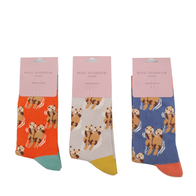 Otters Denim Bamboo Socks