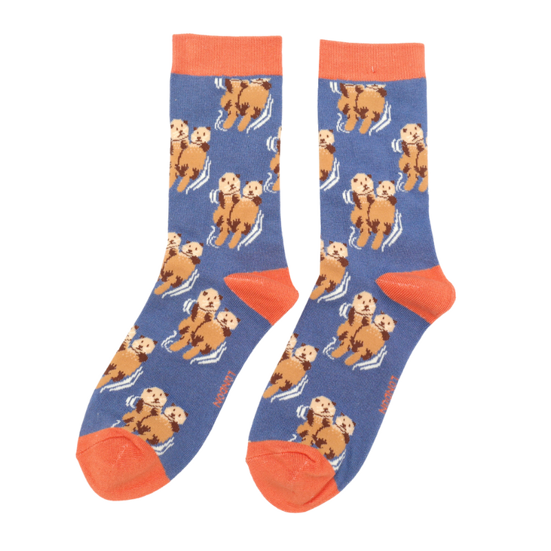 Otters Denim Bamboo Socks