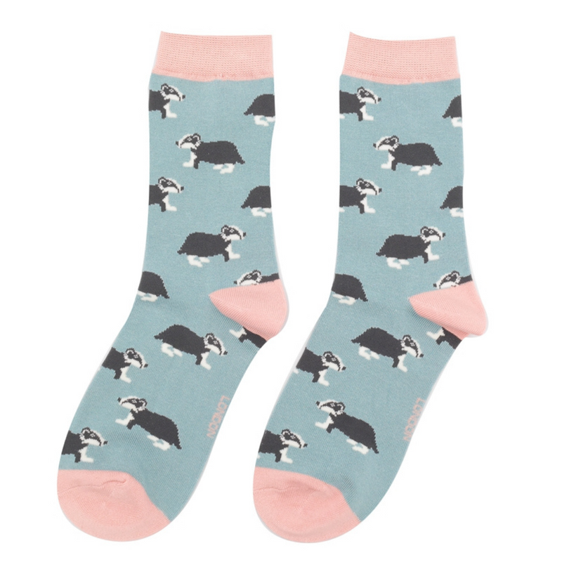 Badger Duck Egg Bamboo Socks