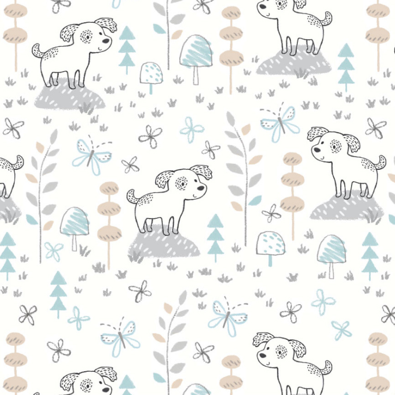 Sparky Puppy Cotton Swaddle