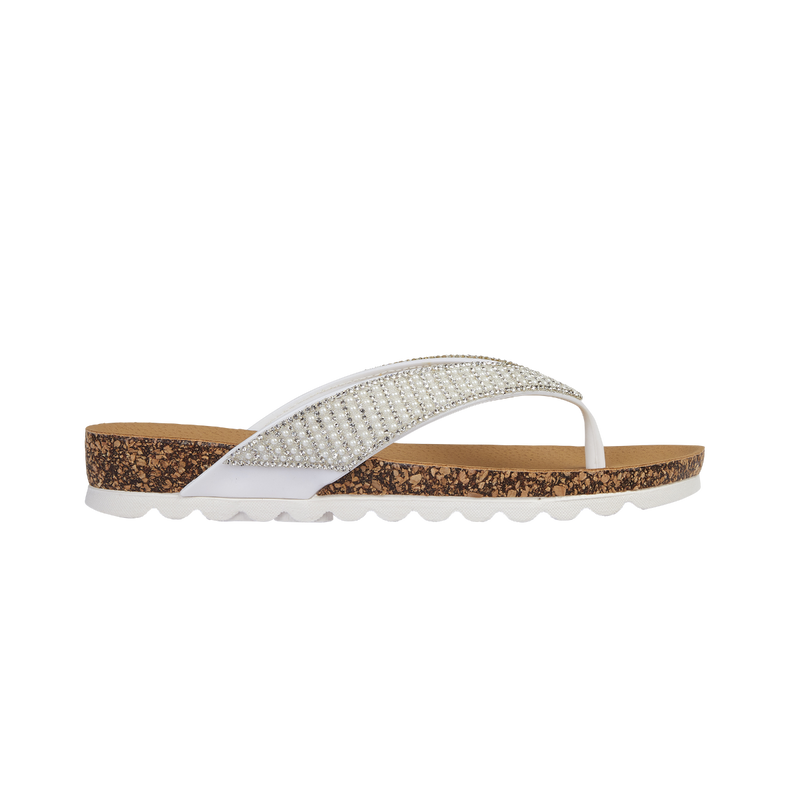 Sunset White Flip Flop