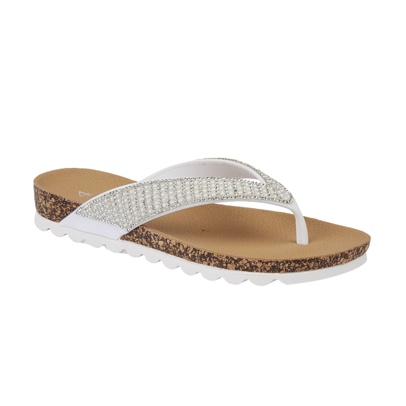 Sunset White Flip Flop