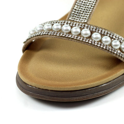 Tancy Beige Pearl Sandal