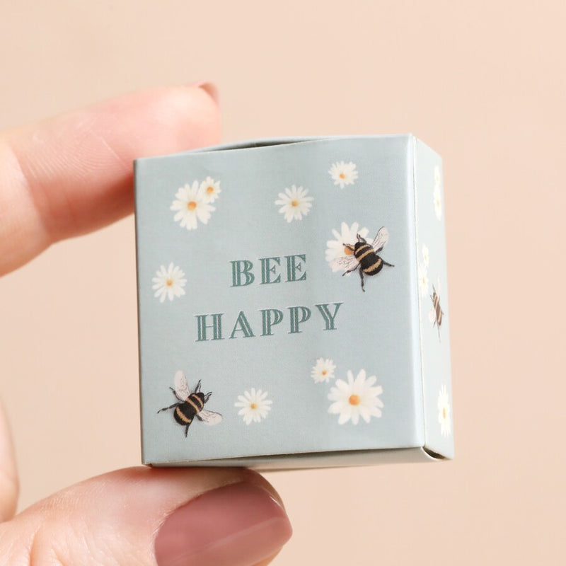 Bee Happy Matchbox Token