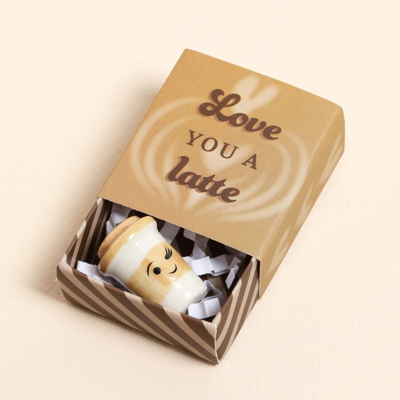 Love You A Latte Matchbox Token