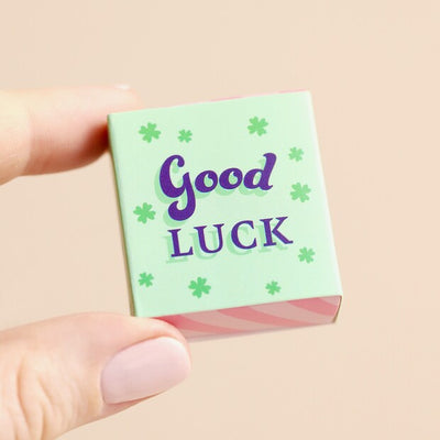 Good Luck Clover Matchbox Token