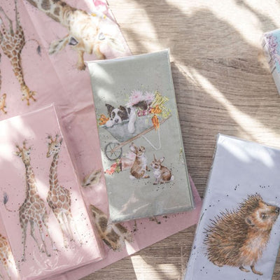 'Flowers' Giraffe Pocket Tissues