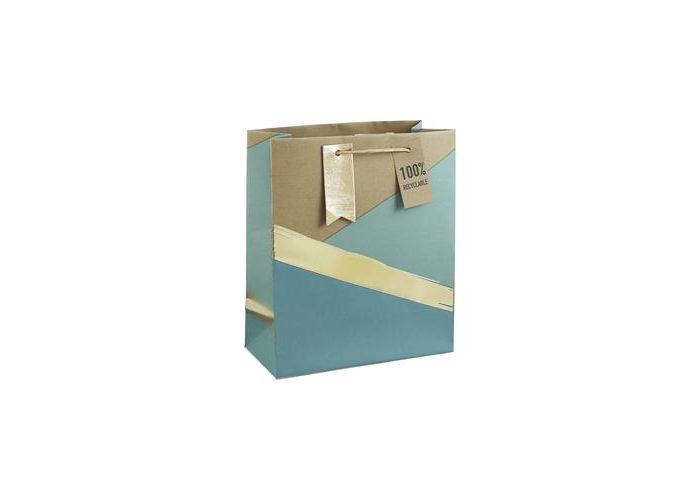 Blue Stripe Medium Gift Bag
