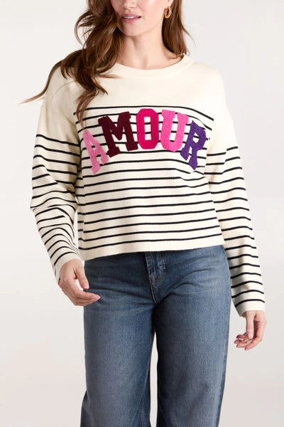 Amour Cream Jumper - More Sizes Available