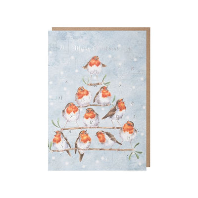 Rockin Robins Advent Calendar Card