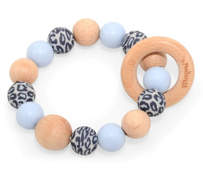 Magni Blue & Leopard Rattle