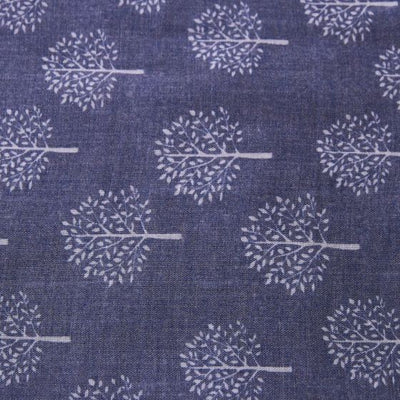 Navy Mulberry Trees Scarf