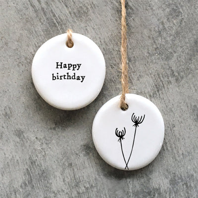 Happy Birthday Floral Hanger