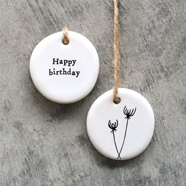 Happy Birthday Floral Hanger
