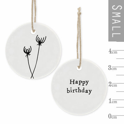 Happy Birthday Floral Hanger