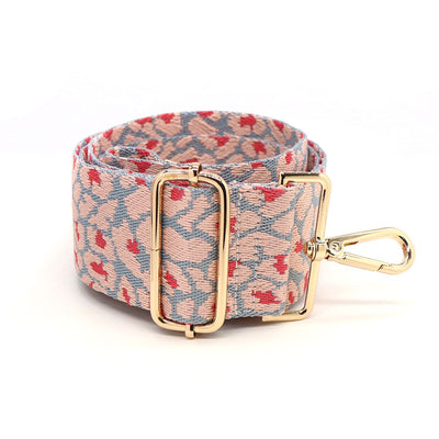 Pink & Blue Pastel Leopard Print Bag Strap