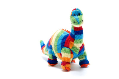 Best Years Dippy Dinosaur Bold Stripe Rattle