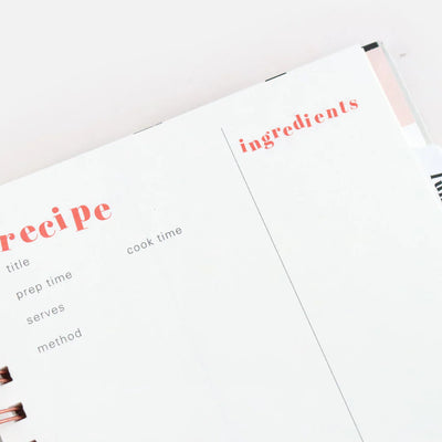 Charcoal Heart Food Journal