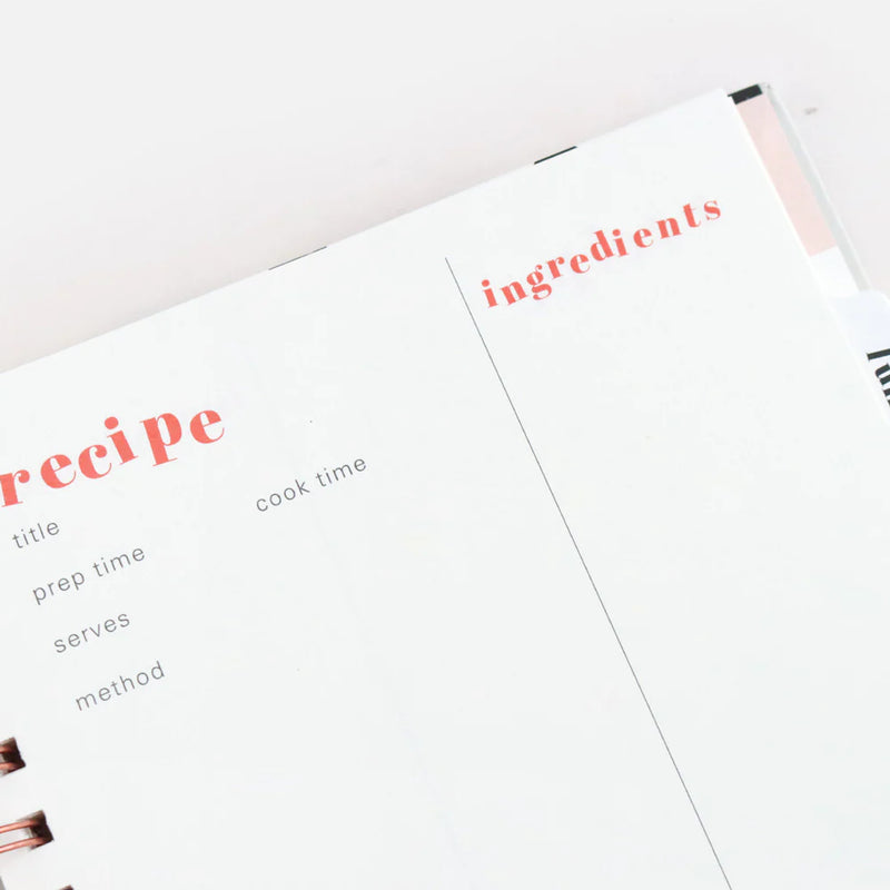 Charcoal Heart Food Journal