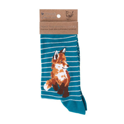 'Born To Be Wild' Teal Bamboo Socks