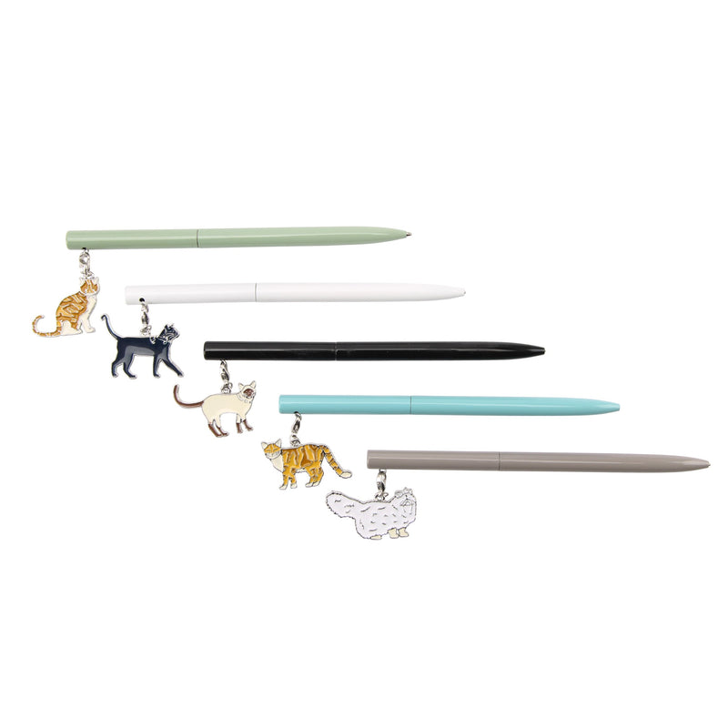 Assorted Pens With Cat