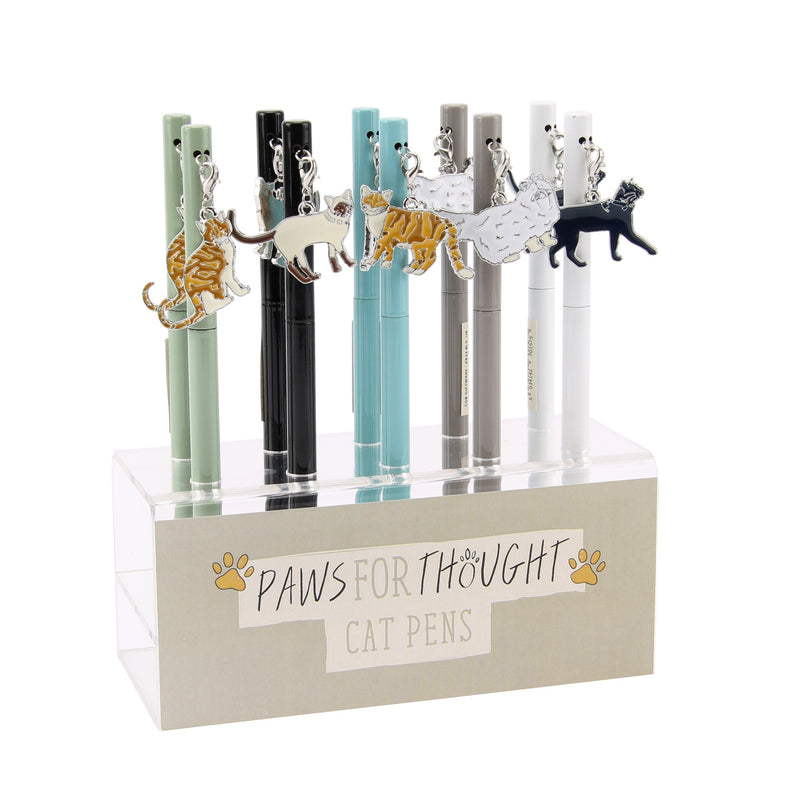 Assorted Pens With Cat