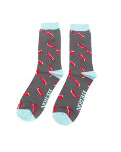 Chillies Charcoal Bamboo Socks