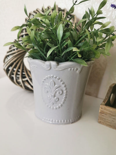 Fleur De Lis Large Plant Pot