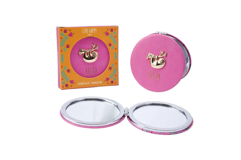 Relax Sloth Compact Mirror