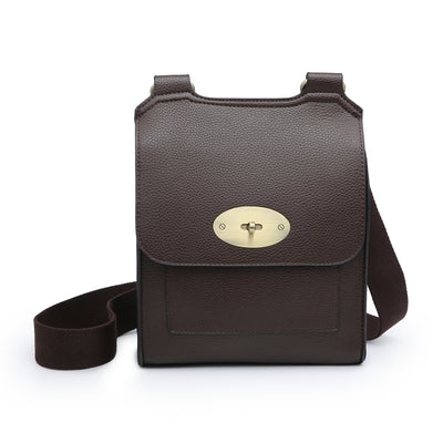 Large Crossbody Bag Coffee Brown