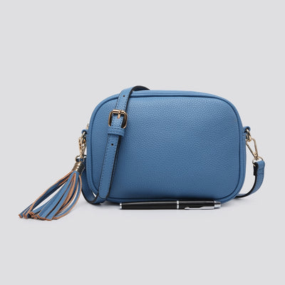 Large Tassel Camera Bag Blue