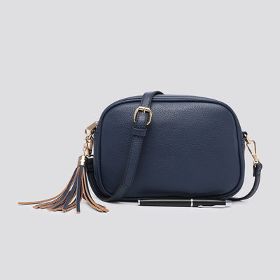 Large Tassel Camera Bag Navy