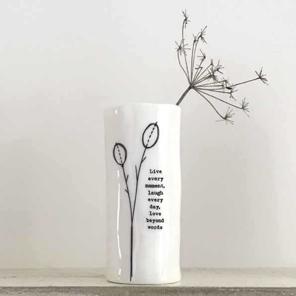 Live Every Moment Medium Vase