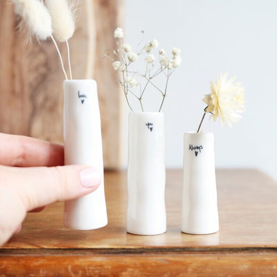 Love You Always Trio of Bud Vases
