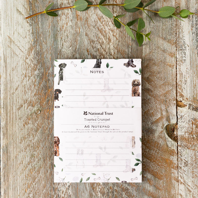 Muddy Paws Dog A6 Jotter Notepad