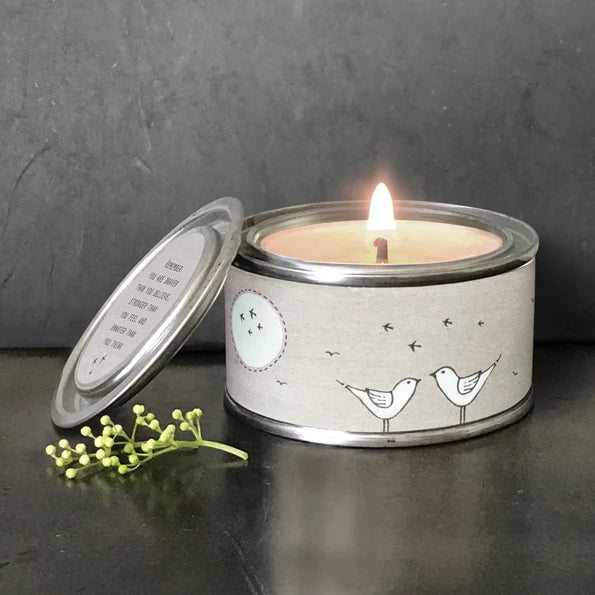 Remember You Are Braver Tin Candle