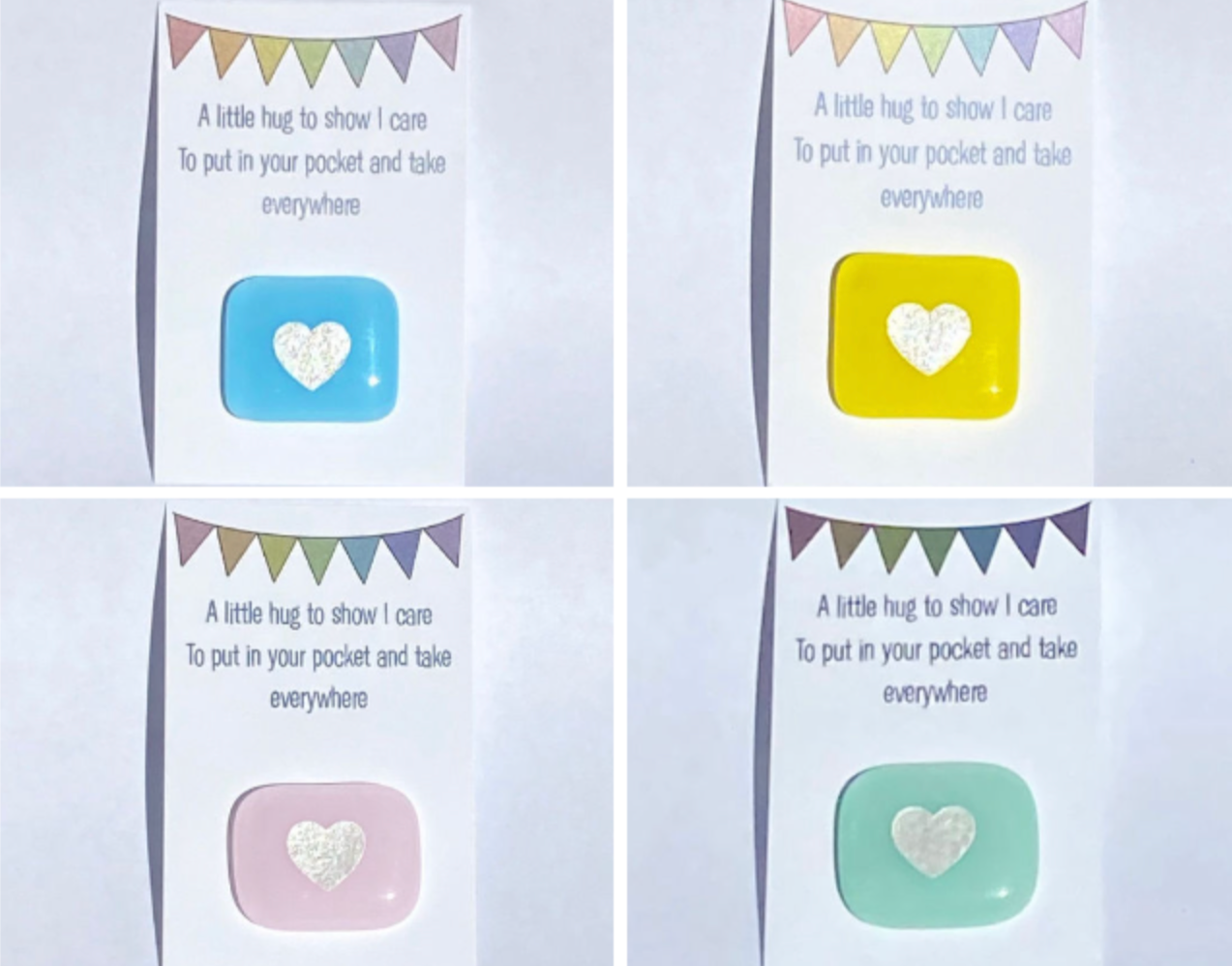 Handmade Hug Tokens - More Colours Available – Just Love Studio UK