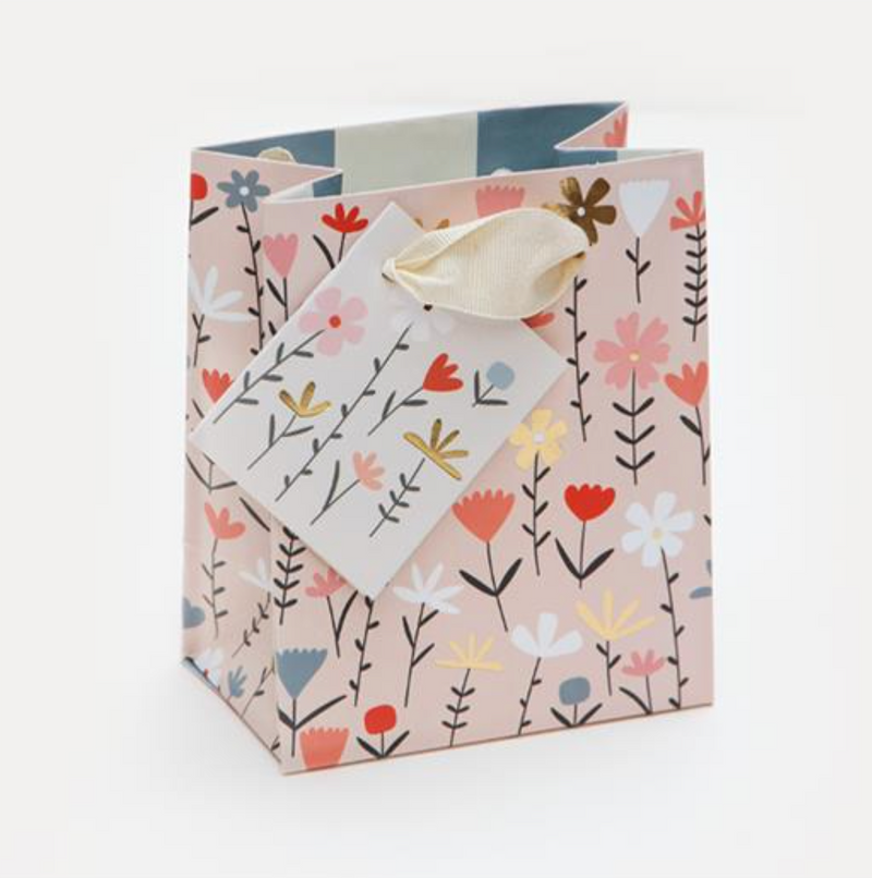 Floral Pink Small Gift Bag