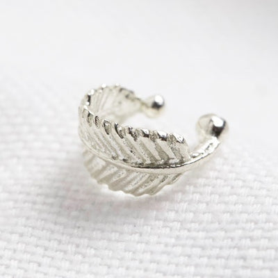 Sterling Silver Feather Ear Cuff
