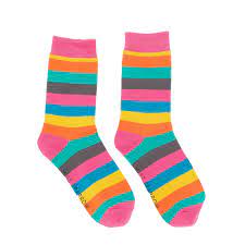 Thick Stripes Bright Bamboo Socks