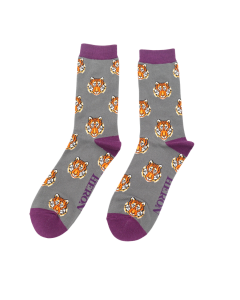 Tigers Grey Bamboo Socks