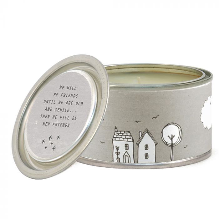 We Will Be Friends Tin Candle
