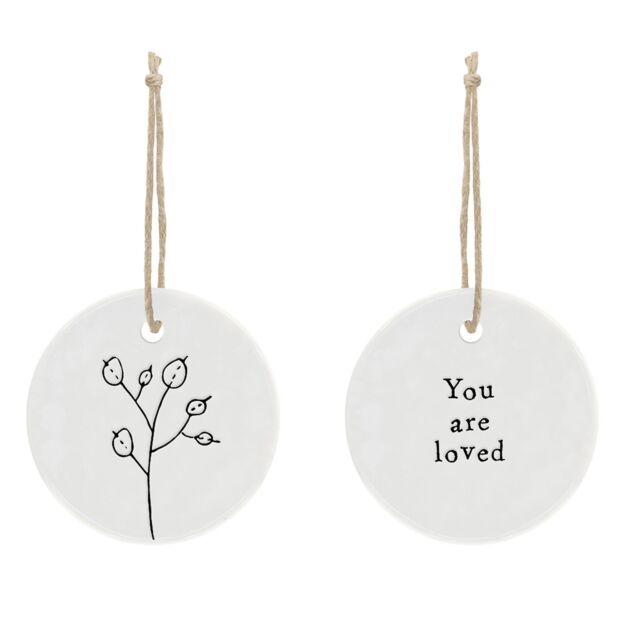 You Are Loved Floral Hanger
