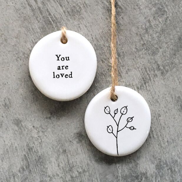 You Are Loved Floral Hanger