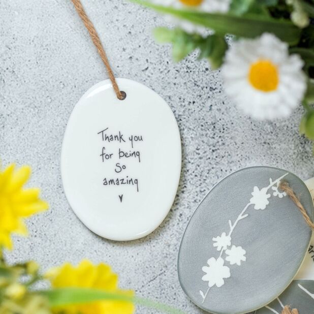 Thank You Amazing Oval Hanger