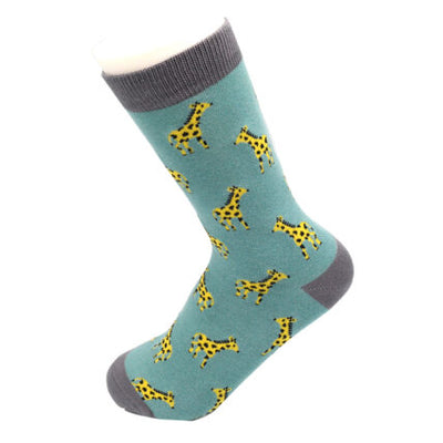 Little Giraffe Duck Egg Bamboo Socks